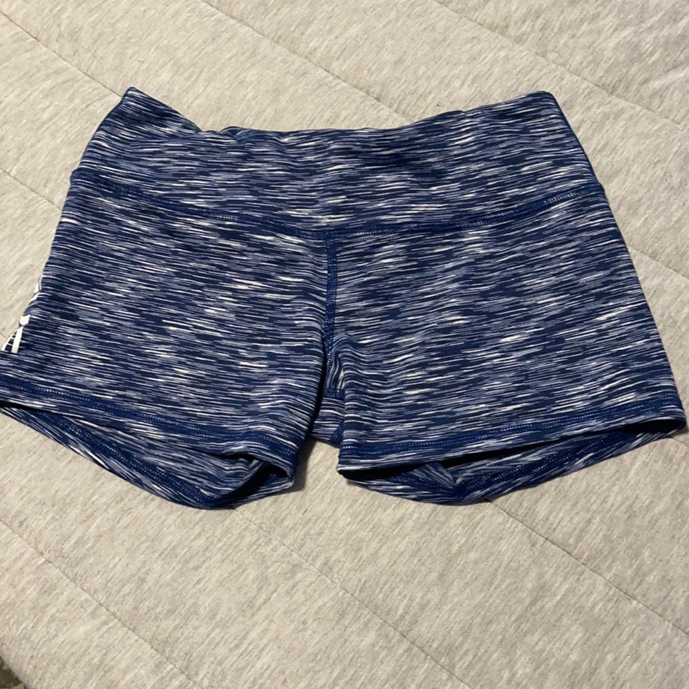 Rogue blue and white spandex shorts